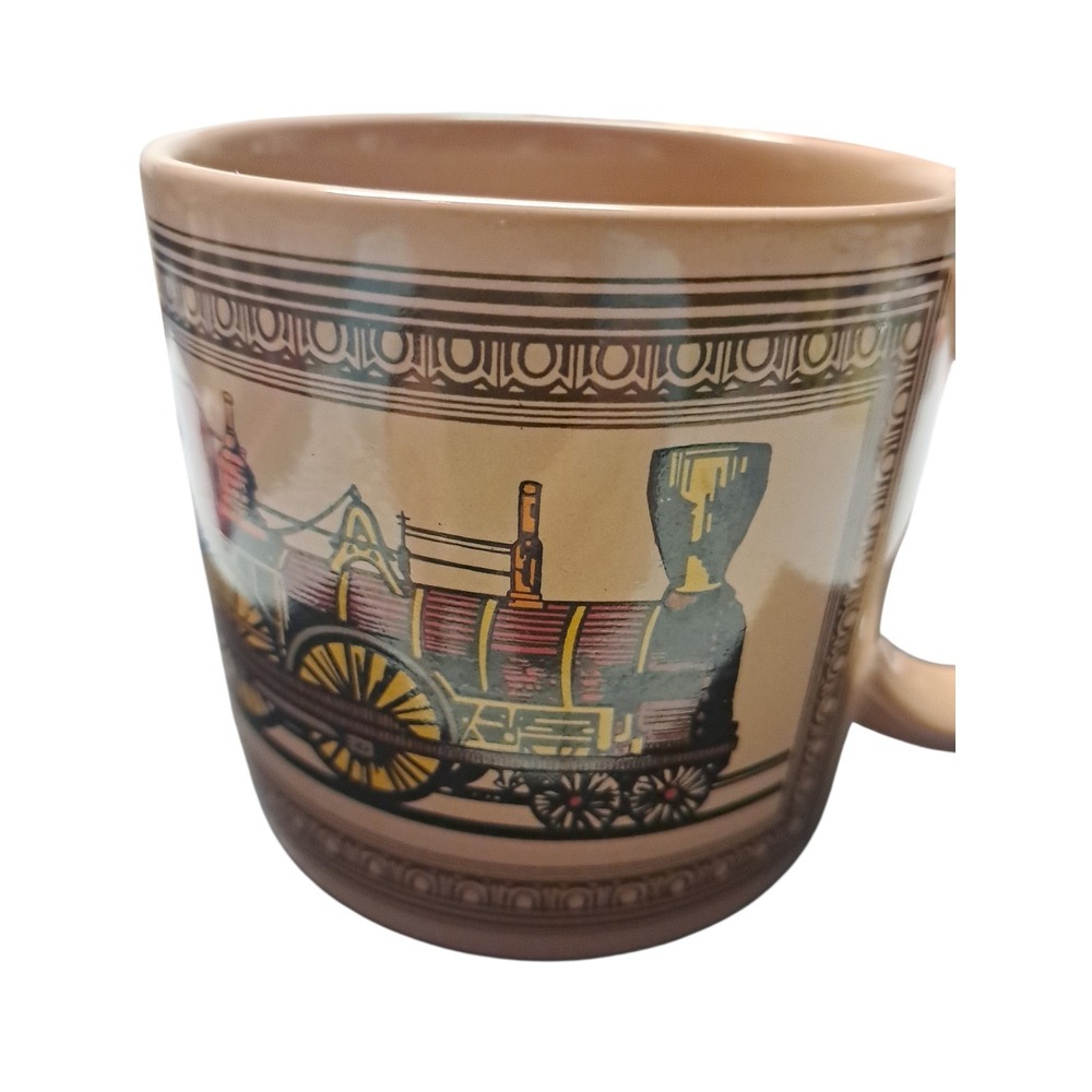 Ralph Lauren Thailand Train Mug Ceramic Coffee Cup Steam Engine Locomotive Chaps